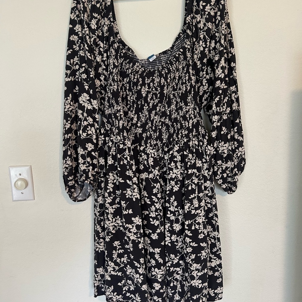 Old navy 4X ditzy floral long sleeve dress
